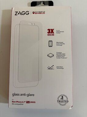 Zagg InvisibleShield Glass Anti-Glare Screen Protector For iPhone 6.7" Pro 2022